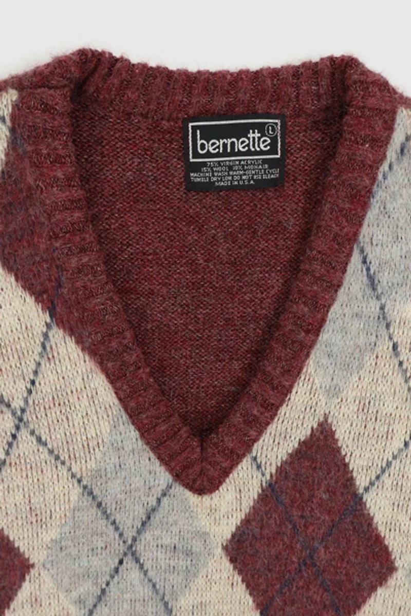 Vintage Argyle Sweater Vest