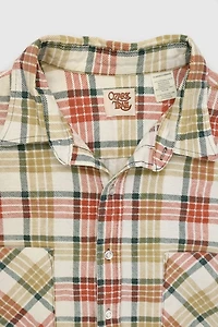 Vintage Plaid Button-Down Shirt