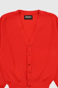 Vintage Red Cardigan Sweater