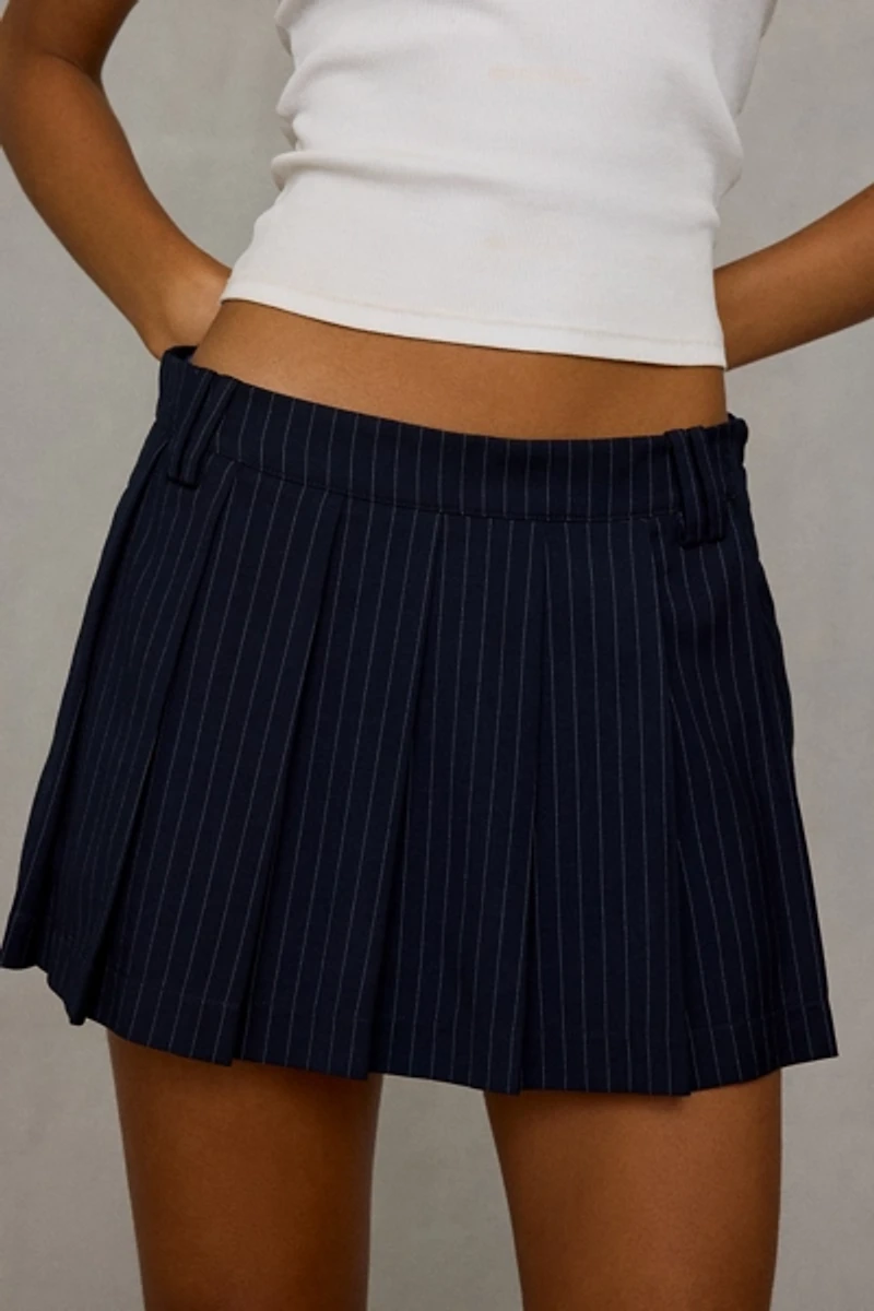 NIA Fennel Low-Rise Pleated Mini Skort