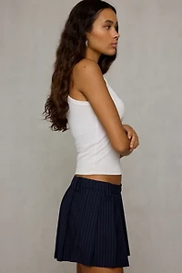 NIA Fennel Low-Rise Pleated Mini Skort