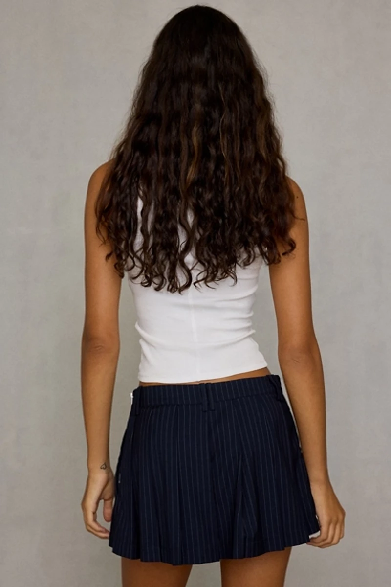 NIA Fennel Low-Rise Pleated Mini Skort