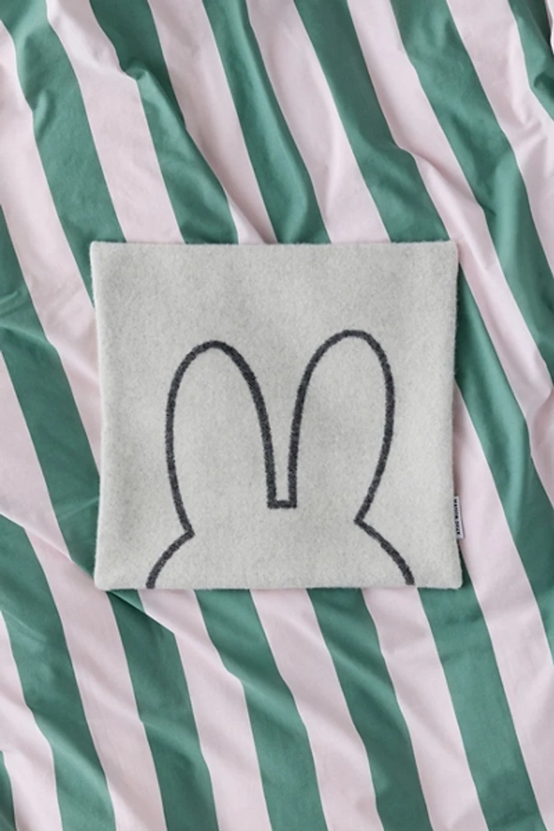 Maison Deux X Miffy Wool Fleece Throw Pillow Case
