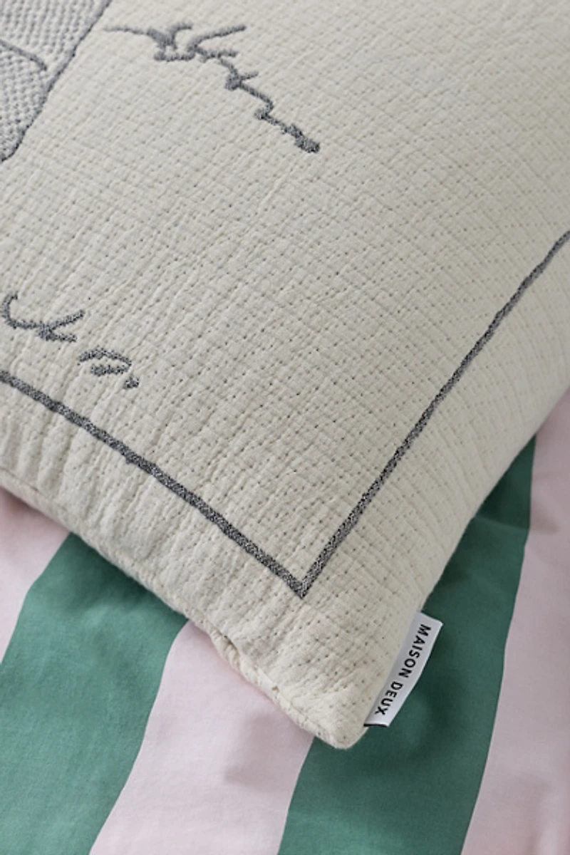 Maison Deux X Peanuts Guard The House Body Pillow Case
