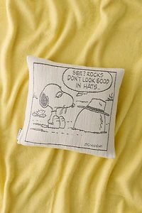 Maison Deux X Peanuts Rock Wool Fleece Throw Pillow Case