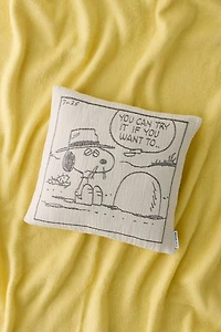 Maison Deux X Peanuts Rock Wool Fleece Throw Pillow Case