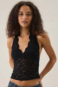 UO Lainey Sheer Lace Halter Top