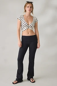 Out From Under Bec Foldover Slim Flare Pants