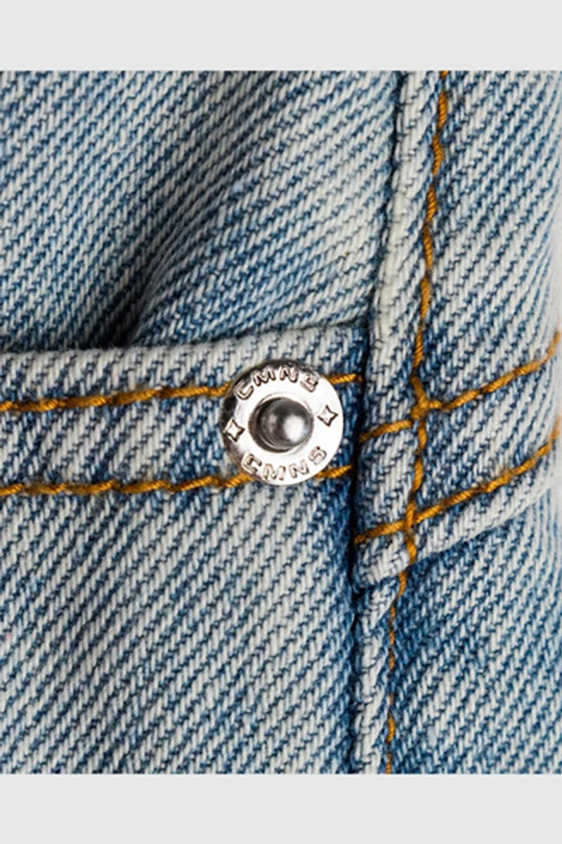 Common Hype Star Washed Denim Short