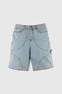Common Hype Star Washed Denim Short