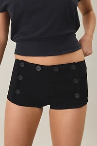 UO Sailor Button Low-Rise Micro Shorts