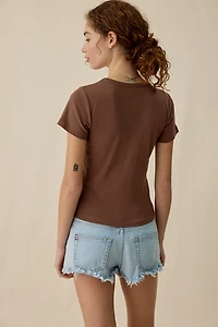 Cowboy Boots Rhinestone Graphic Baby Tee