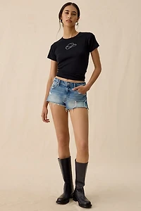 Cowboy Hat Rhinestone Graphic Baby Tee