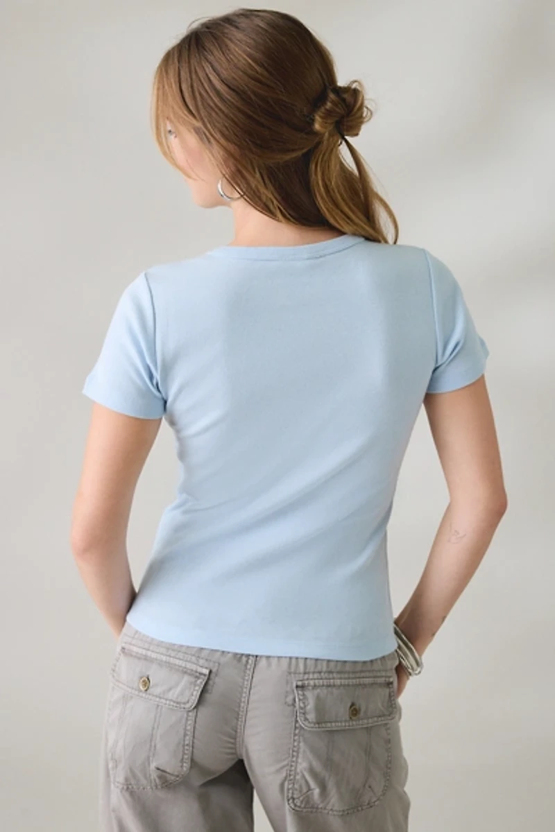 Angel Wings Rhinestone Graphic Baby Tee