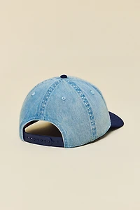 American Needle Chevy Logo Patch Denim Snapback Hat