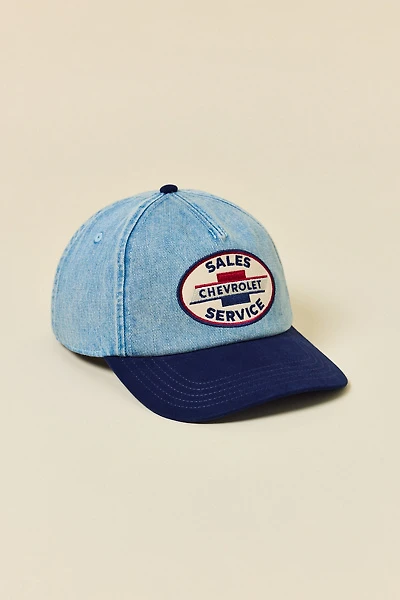 American Needle Chevy Logo Patch Denim Snapback Hat