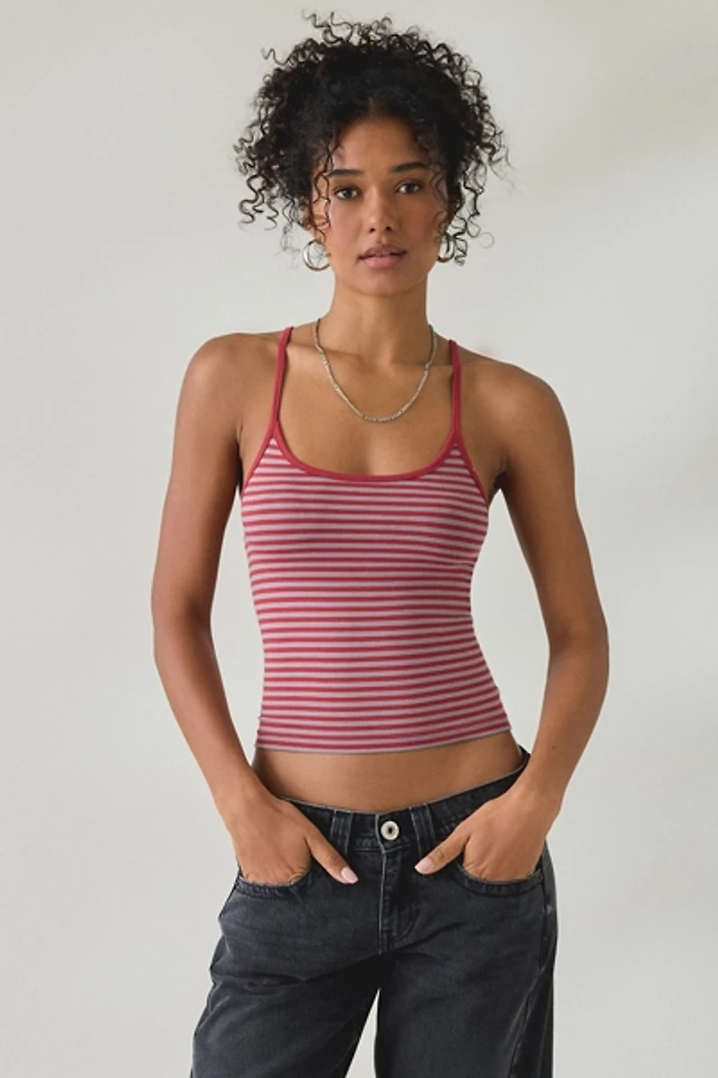 UO Kat Scoop Neck Ribbed Knit Cami