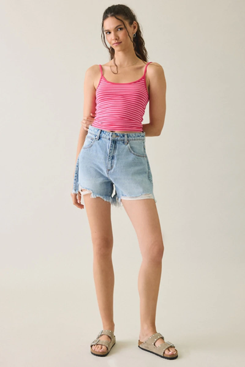 UO Kat Scoop Neck Ribbed Knit Cami