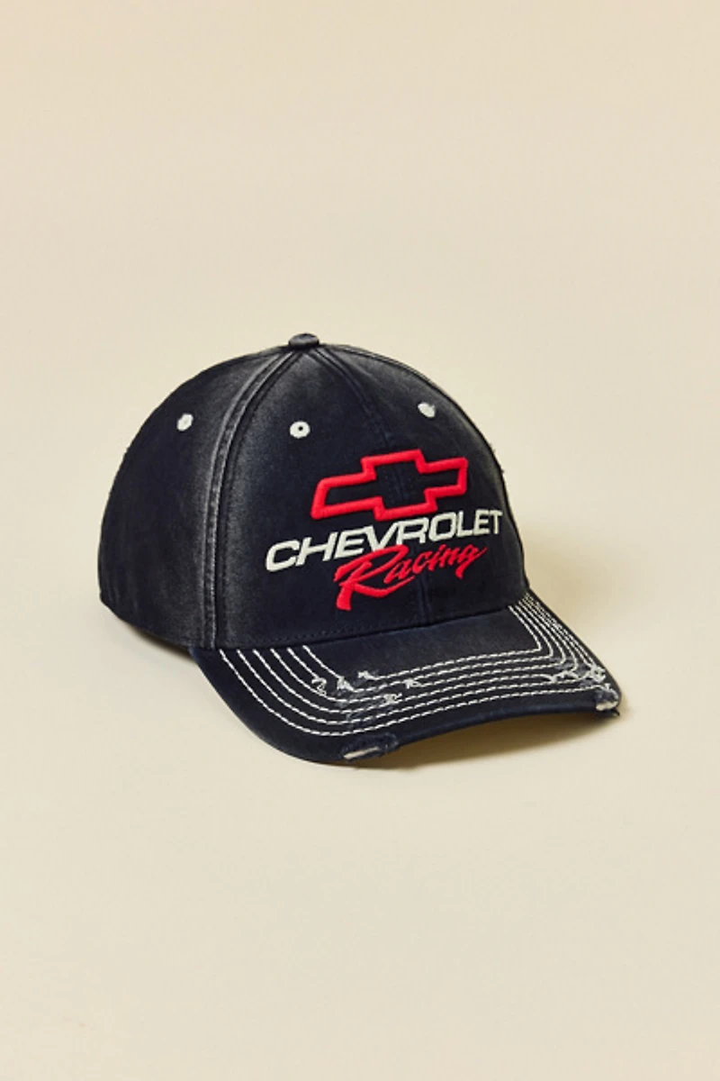 American Needle Chevy Logo Distressed Dad Hat