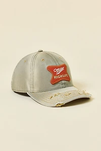 American Needle Distressed Miller High Life Dad Hat