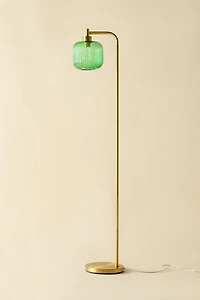 Dara Ribbed Glass Floor Lamp
