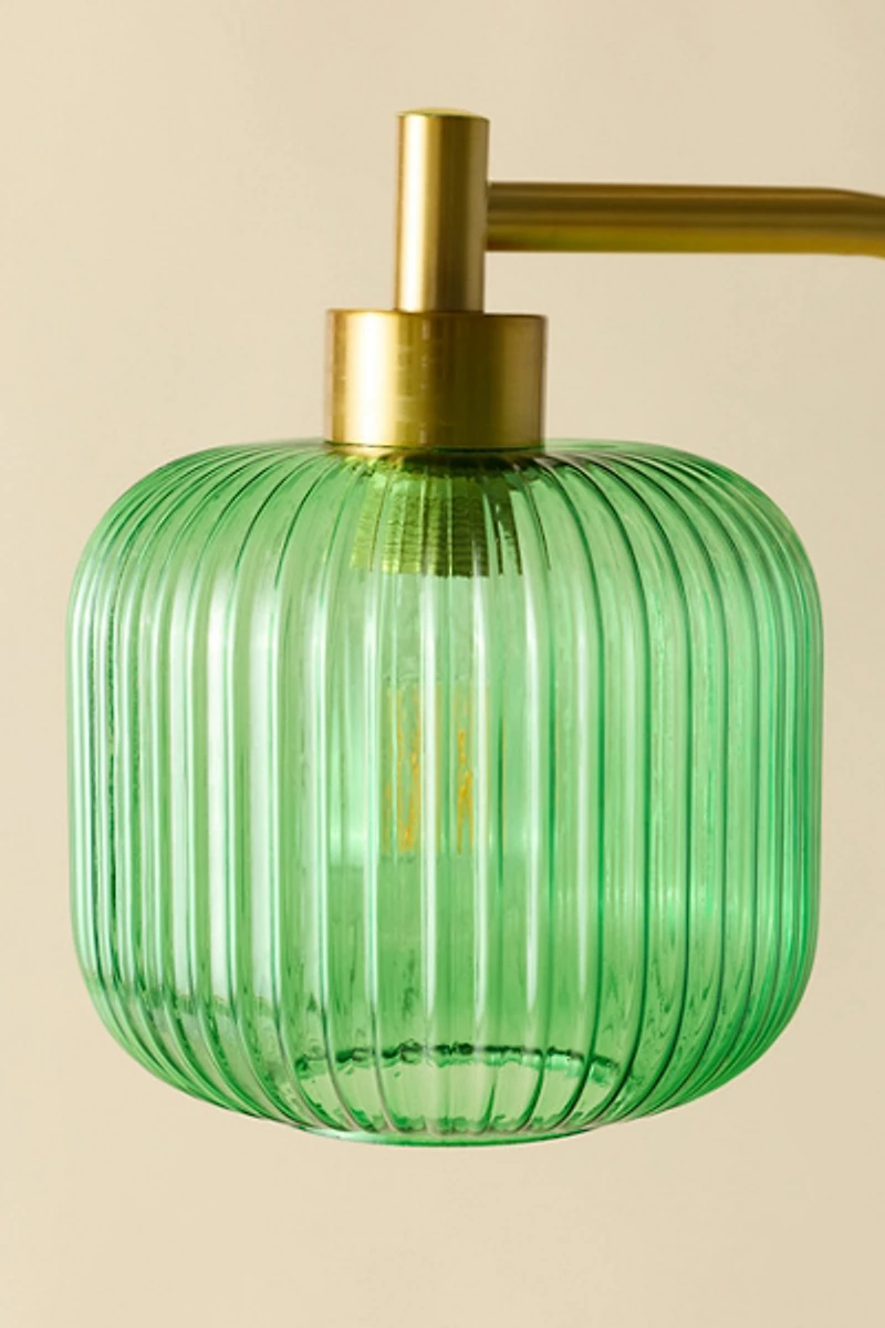 Dara Ribbed Glass Floor Lamp