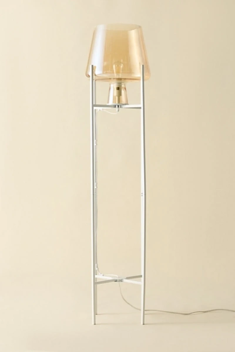 Kade Glass Bowl Floor Lamp