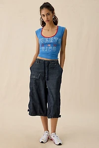 Puerto Rico Graphic Scoop Neck Baby Tee