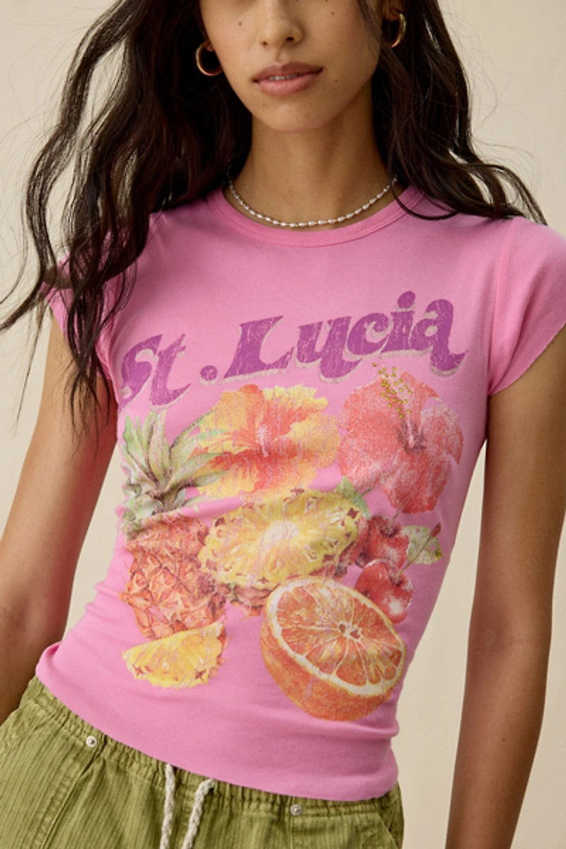 St.Lucia Fruits Graphic Baby Tee