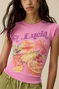 St.Lucia Fruits Graphic Baby Tee