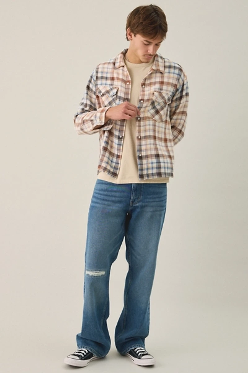 BDG Repaired Straight Bootcut Jeans