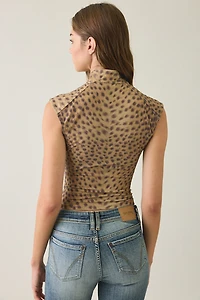 I.AM.GIA. Georgia Tie-Front Keyhole Cutout Top