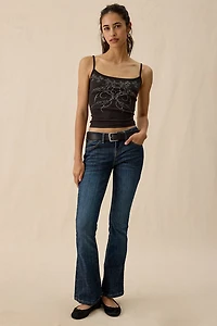 Grunge Tattoo Graphic Cropped Cami
