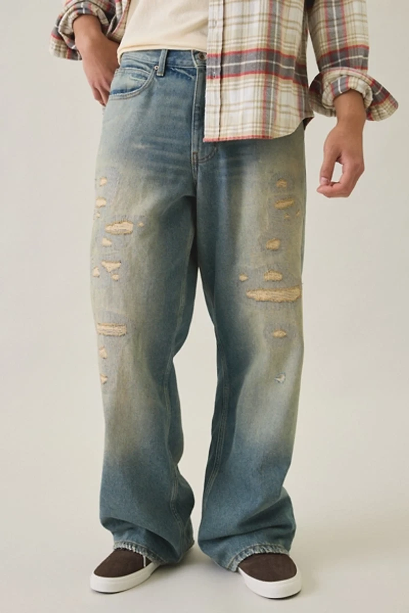 BDG Nitro Repaired Baggy Fit Jeans