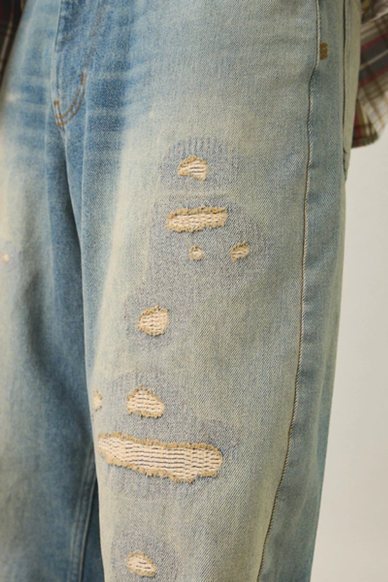 BDG Nitro Repaired Baggy Fit Jeans