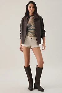 Another Girl Coquette Kitten Graphic Mesh Tank Top
