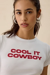Cool It Cowboy Graphic Baby Tee