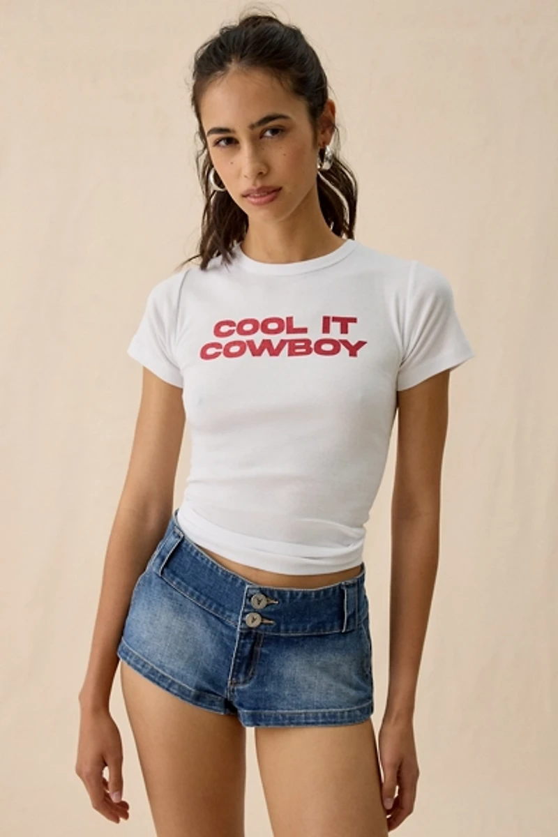 Cool It Cowboy Graphic Baby Tee