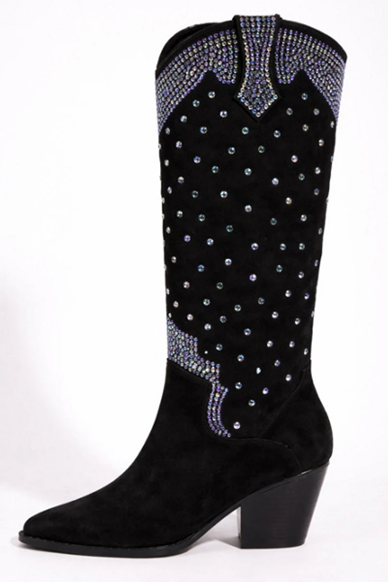 Sparkl Butterfly Rhinestone Cowboy Boots