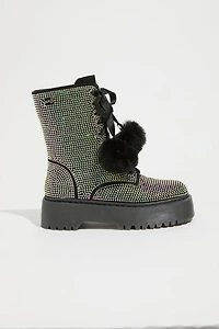 Sparkl Rhinestone Combat Boot
