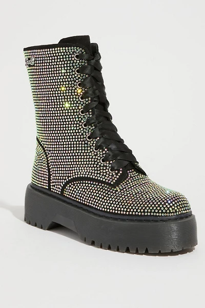 Sparkl Rhinestone Combat Boot