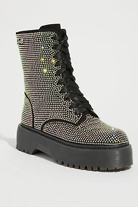 Sparkl Rhinestone Combat Boot
