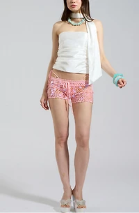 Sparkl Crochet Sequin Shorts
