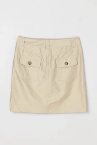Vintage Y2k Khaki Cargo Mini Skirt