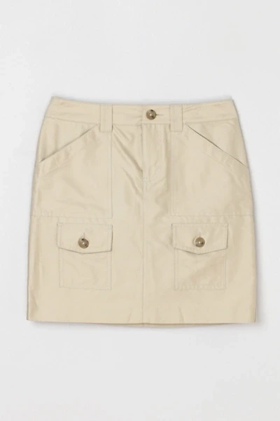Vintage Y2k Khaki Cargo Mini Skirt