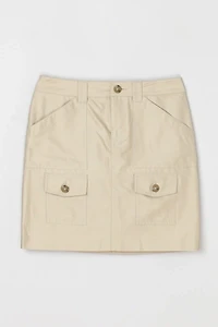 Vintage Y2k Khaki Cargo Mini Skirt