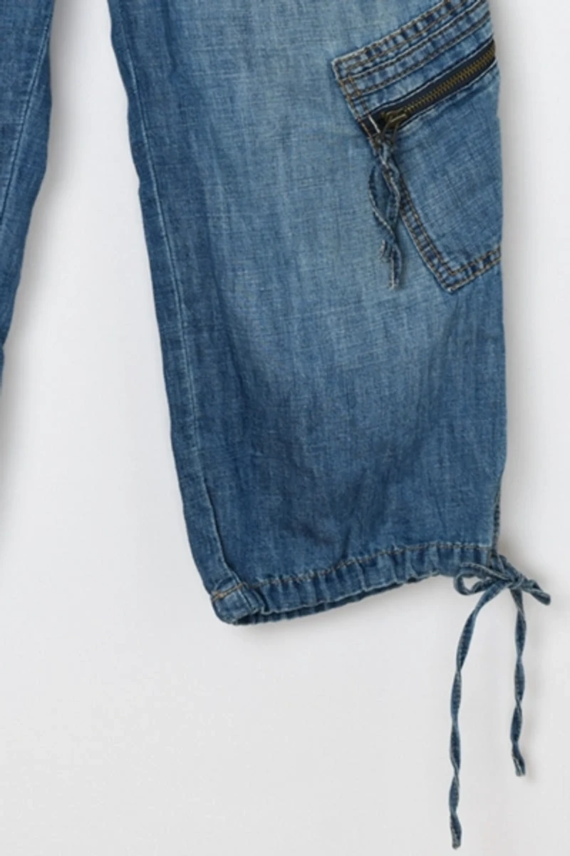 Vintage Y2k Cropped Cargo Jeans