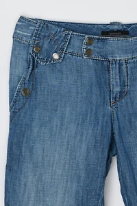 Vintage Y2k Cropped Cargo Jeans