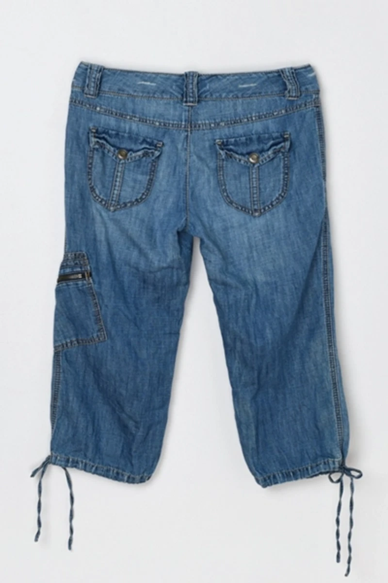 Vintage Y2k Cropped Cargo Jeans