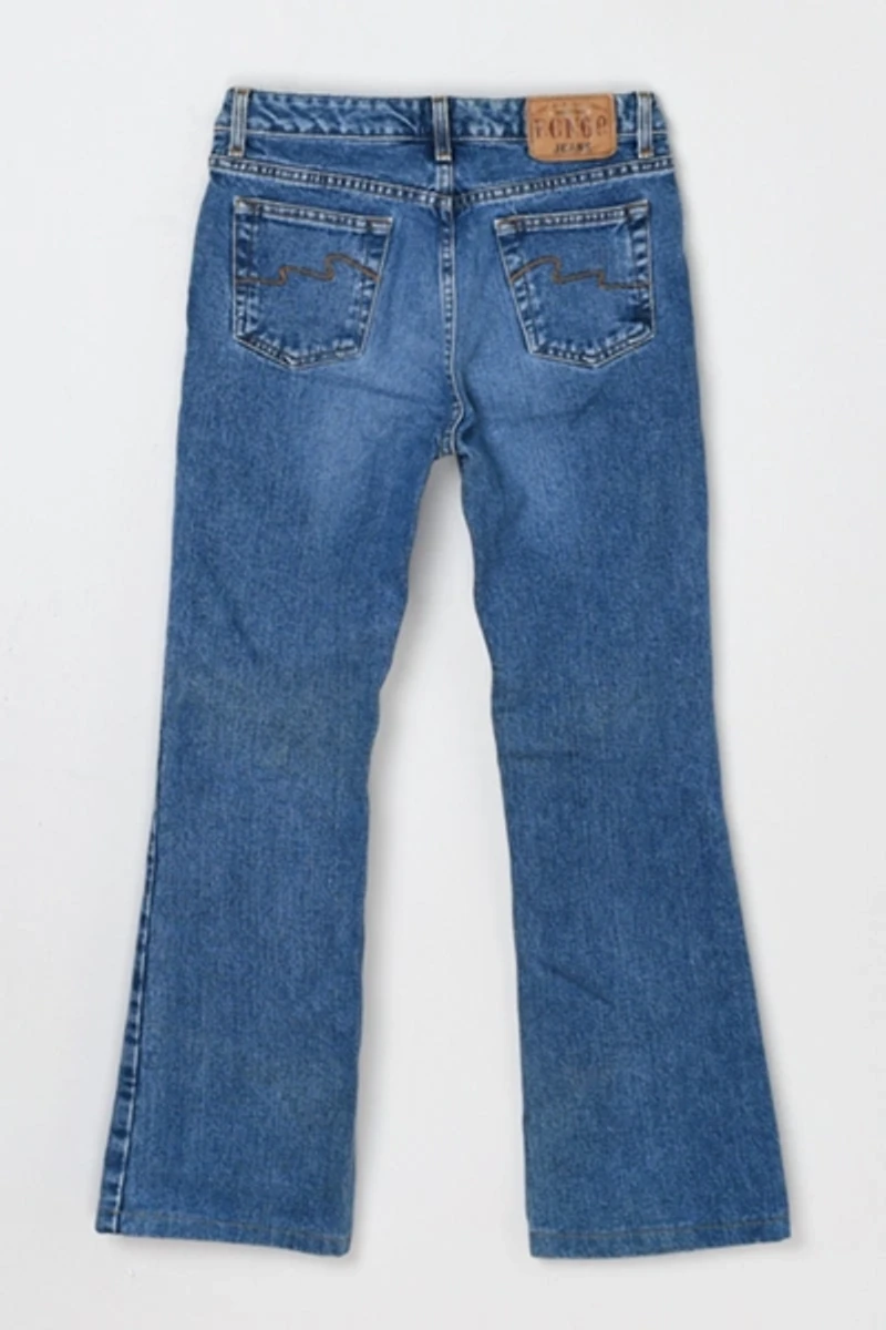Vintage Y2k Classic Wash Flared Rancher Jeans